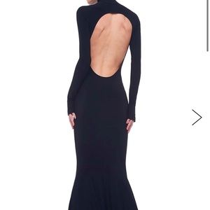 Norma Kamali Turtle Open Back Gown - Like New Condition